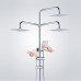 TY Contemporary Shower System Rain Shower Widespread Handshower Included with Ceramic Valve Two Handles Two Holes for Chrome Shower Faucet - B0749P5Z3F